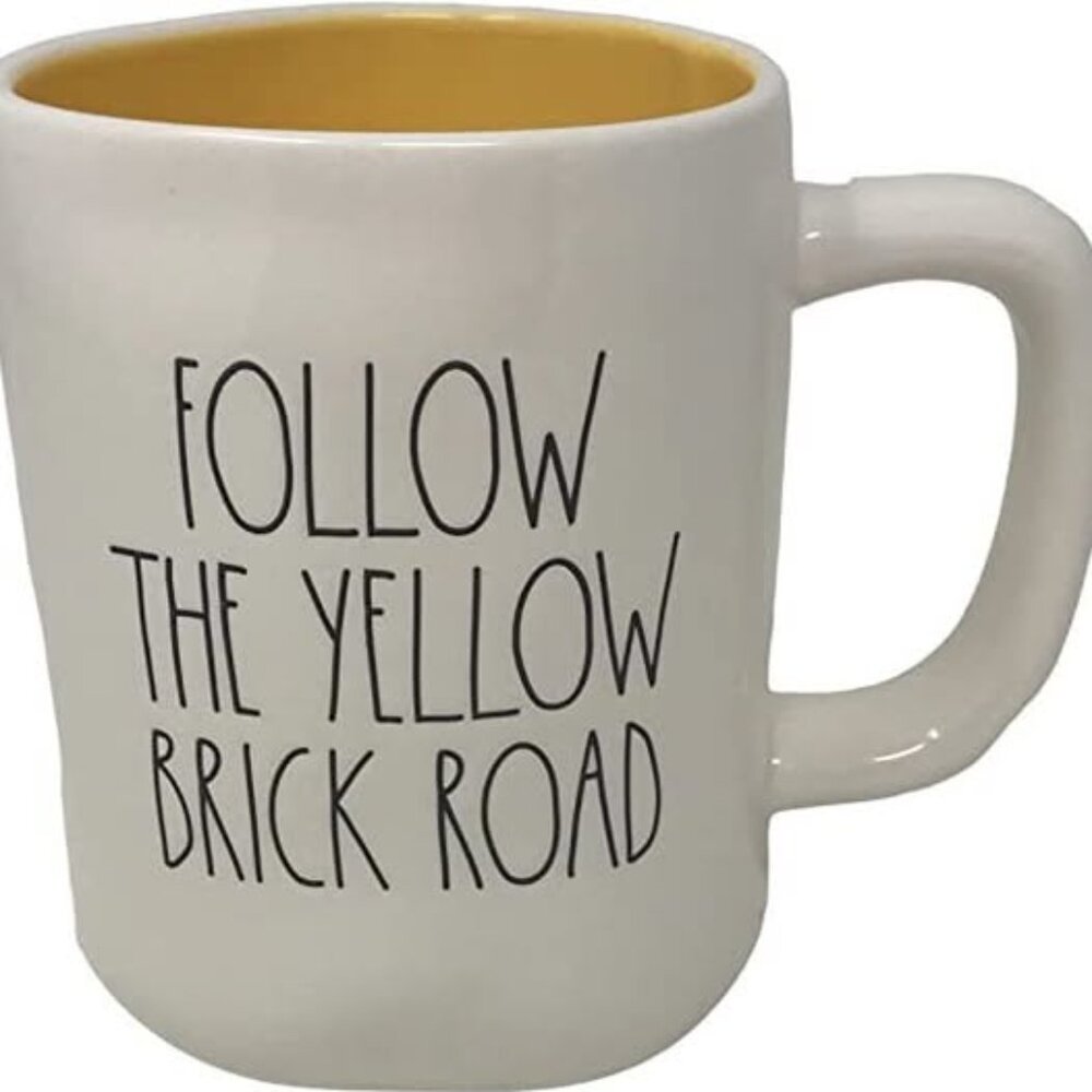NWT New Rae Dunn Wizard of Oz Ceramic Coffee Tea Mug (Follow the Yellow Brick Ro - Picture 2 of 2